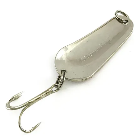 Acme Wob-L-Rite Blinker, Hammerschlag-Nickel / Rot, 9g, Vintage, #6207