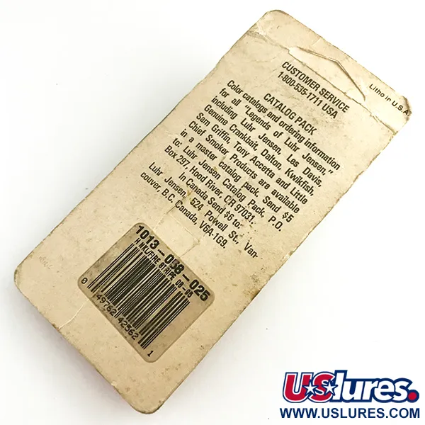 Luhr Jensen Krocodile Stubby Blinker, Nickel gehämmert/Rot UV, 18g, #6222