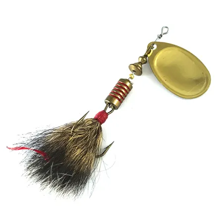 Mepps Aglia 3 Dressed - squirrel tail Spinner, Gold, 7.3g, #6227