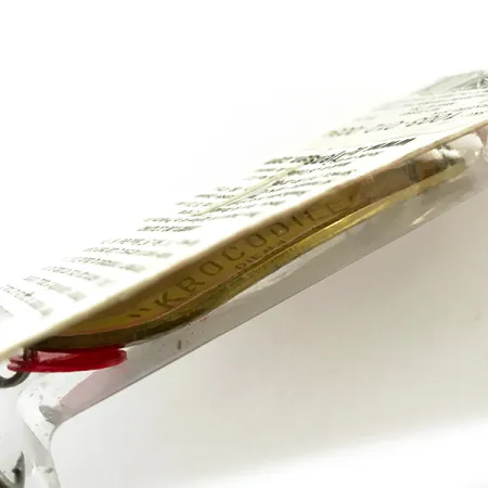 Luhr Jensen Krocodile Die #4 UV Blinker, Messing/UV Rot, 14g, #6228