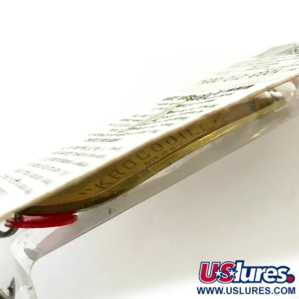 Luhr Jensen Krocodile Die #4 UV Blinker, Messing/UV Rot, 14g, #6228