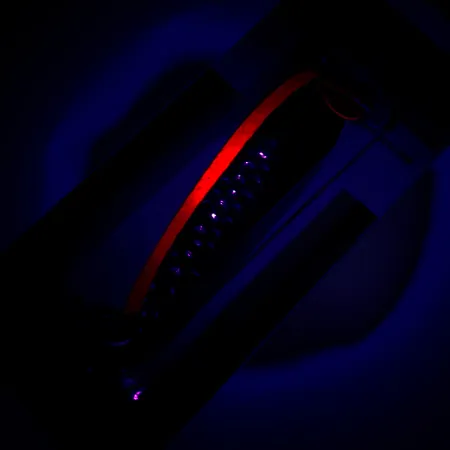 Luhr Jensen Krocodile Die #4 UV Blinker, Messing/UV Rot, 14g, #6228