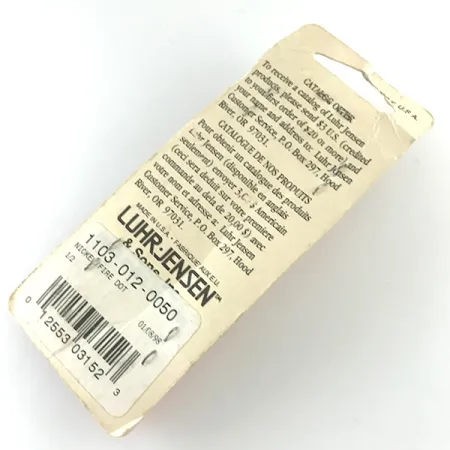 Luhr Jensen Les Davis Hotrod Blinker, Nickel/Red Dot UV, 14g, #6229