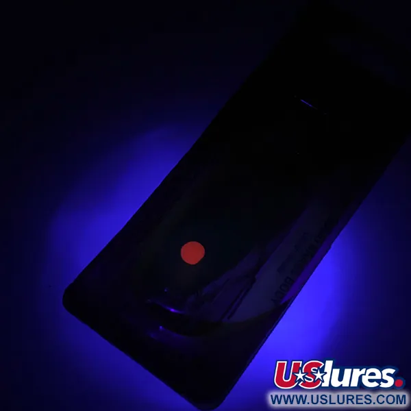 Luhr Jensen Les Davis Hotrod Blinker, Nickel/Red Dot UV, 14g, #6229