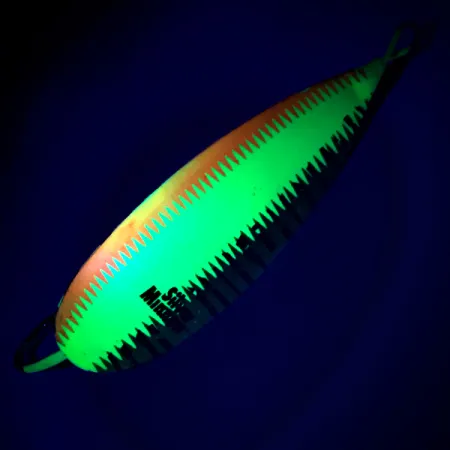 Johnson Silver Minnow UV Blinker, Orange/Grün/Gelb, 21g, UV, #6237