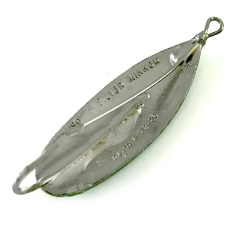 Johnson Silver Minnow Blinker, Orange/Grün/Nickel, 6g, Krautschutz, #6238