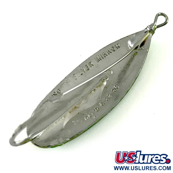 Johnson Silver Minnow Blinker, Orange/Grün/Nickel, 6g, Krautschutz, #6238