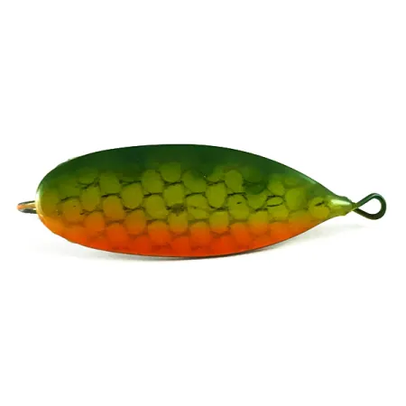 Johnson Silver Minnow Blinker, Orange/Grün/Nickel, 6g, Krautschutz, #6238