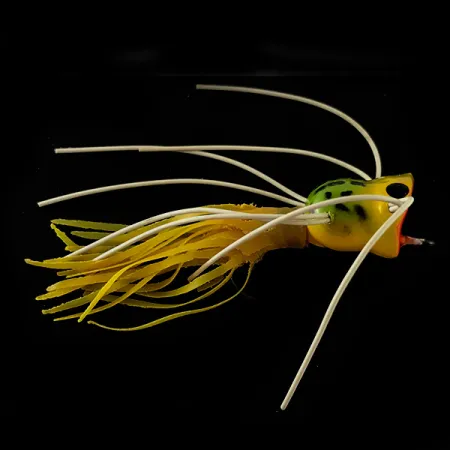 Fred Arbogast Hula Popper Popper, Frog, 1,6g, Gummifransen, #6241