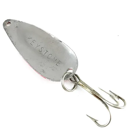 Keystone Blinker, Rot/Weiß/Nickel, 5,5g, Diagonale Streifen, #6245