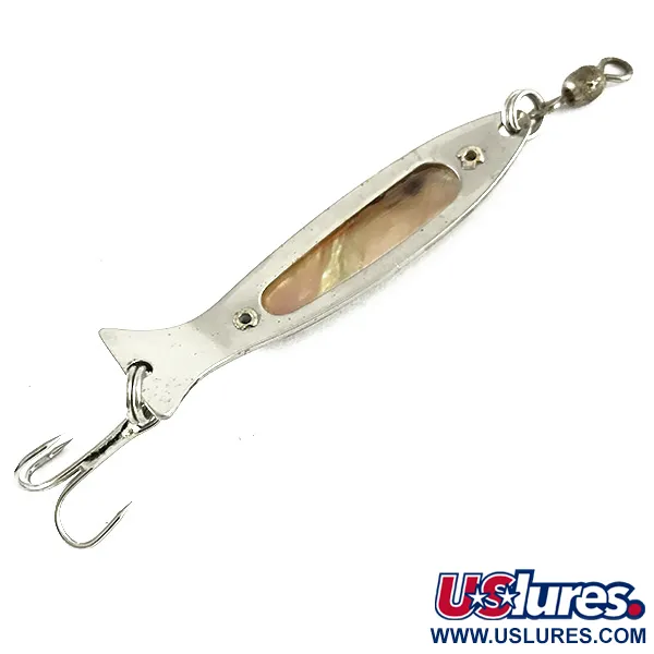 Worth Demon Abalone Spoon Blinker, Nickel / Perlmutt, 5g, #6250