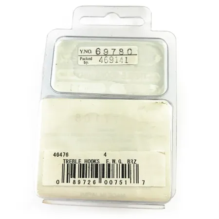 Gamakatsu Treble Hook #4 Drilling, Bronze, EWG-Design, #6258