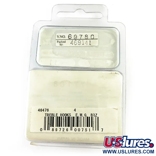 Gamakatsu Treble Hook #4 Drilling, Bronze, EWG-Design, #6258