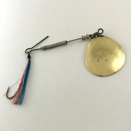 Worth 4 Spinner, Messing, 3.5g, Tinsel-Einzelhaken, #6285