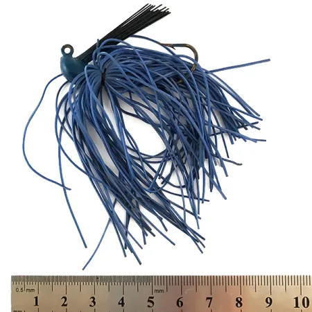 Bass Jig, Blau, 10g, Krautschutz, #6324