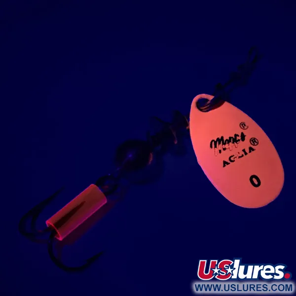 Mepps Aglia 0 Spinner, Fluorescent Orange, 2,5g, UV-aktiv, #6330