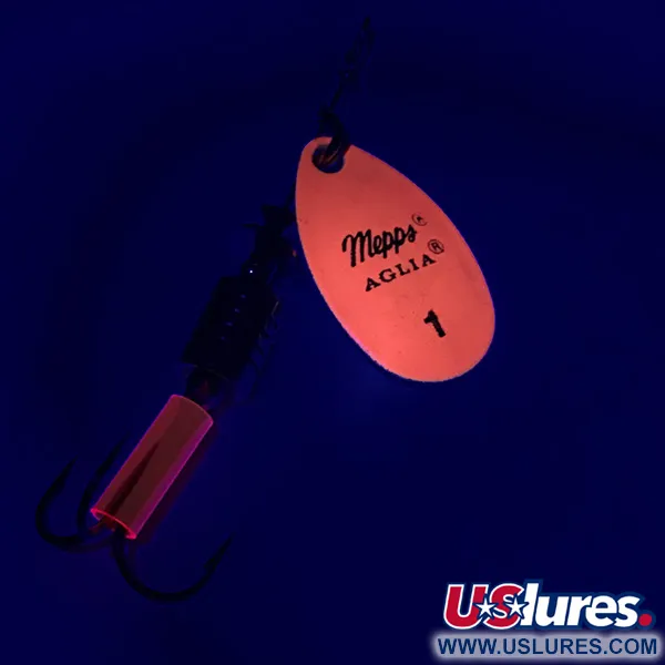 Mepps Aglia 1 Fluo Spinner, Neon-Pink, 3.5g, UV-aktiv, #6332