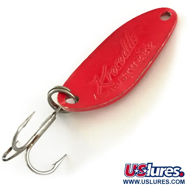 Luhr Jensen Krocodile Stubby UV Blinker, Red UV Glow, 7g, UV-aktiv, #6350