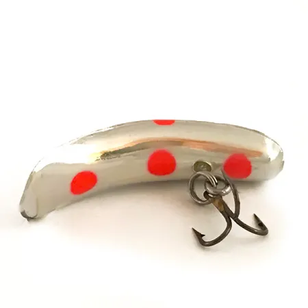 Yakima Bait FlatFish F4 UV Wobbler, Silber / Rot, 1.7g, UV-Dots, #6360