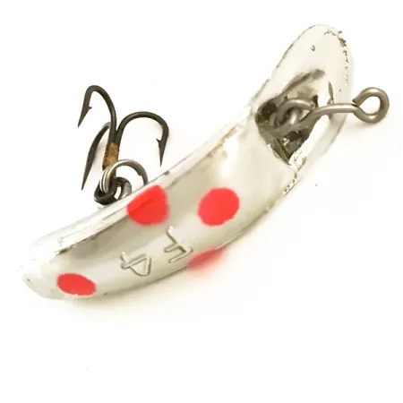 Yakima Bait FlatFish F4 UV Wobbler, Silber / Rot, 1.7g, UV-Dots, #6360