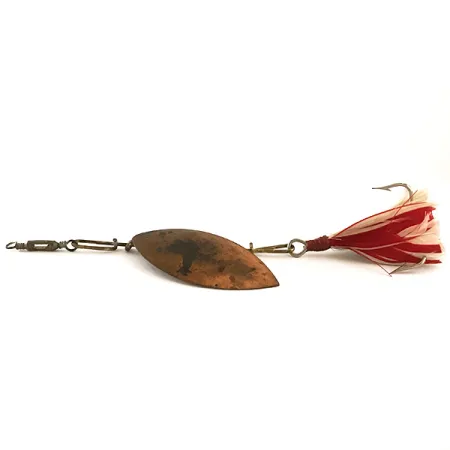 G.M. Skinner Willow leaf spoon, Kupfer/Rot, 25g, Federdrilling, #6370