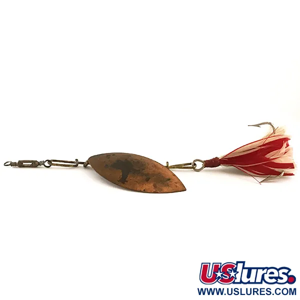 G.M. Skinner Willow leaf spoon, Kupfer/Rot, 25g, Federdrilling, #6370