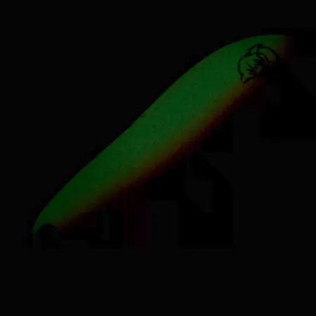 Dardevle Cop-E-Cat 7300 Glow Blinker, Orange/Creme, 10g, Glow, #6376