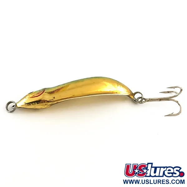 Rapala Minnow Spoon Blinker, Gold / Grün, 10g, Vintage, #6417