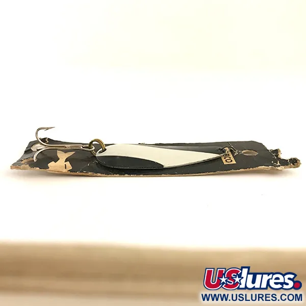 Nebco FlashBait 266 Blinker, Weiß, Schwarz, Nickel, 10g, Vintage, #6421