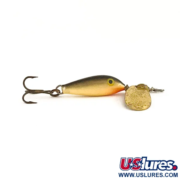 Blue Fox Vibrax Minnow Spin 1 Spinner, Gold, 4g, Balsa-Körper, #6446