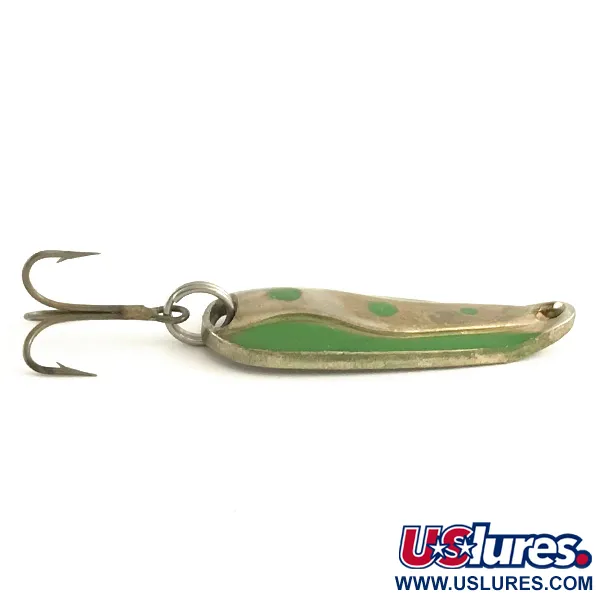 Luhr Jensen Hot Shot W Blinker, Nickel/Grün/Gold, 7g, #6466