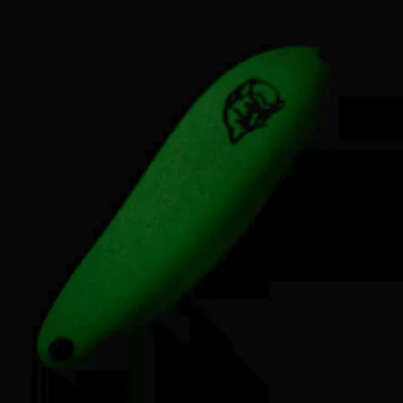 Dardevle Cop-E-Cat 7300 Glow Blinker, Weiß/Grün, 10g, UV-Glow, #6467