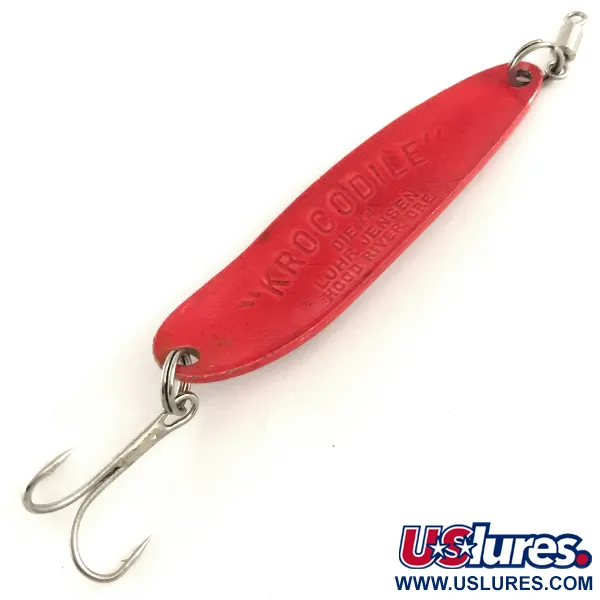 Luhr Jensen Krocodile Die #4 Blinker, Rot / Hologramm, 14g, #6468