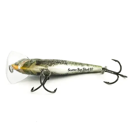 Rapala Scatter Rap Shad SCRS07 Wobbler, BGL Live Bluegill, 7g, #6475