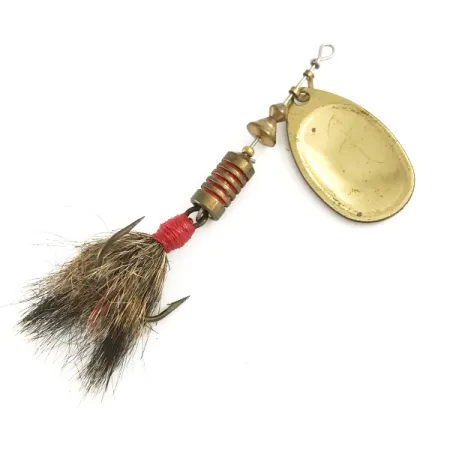 Mepps Aglia 3 dressed Spinner, Gold / Rot, 7,3g, Eichhörnchenhaar, #6509