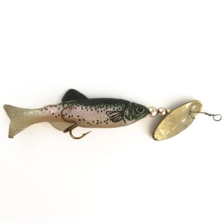 Renosky Sonic Swing Minnow Spinner, Messing/Regenbogenforelle, 6g, #6515