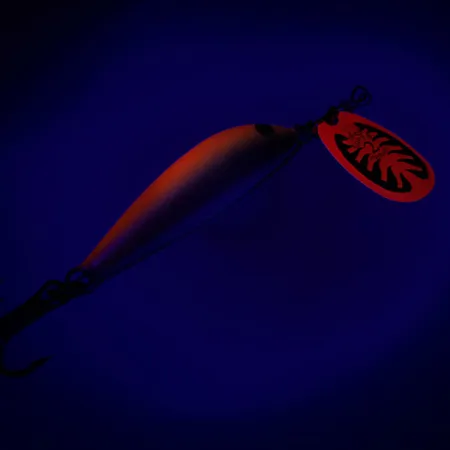 Blue Fox Vibrax Minnow Spin 2 Spinner, Orange/Gold, 7g, Finnland, #6517