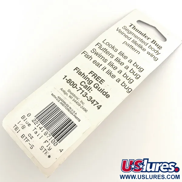 Mepps Thunder Bug Spinner, Gold / Blau, 4g, Insektenflügel, #6535