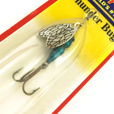 Mepps Thunder Bug Spinner, Gold / Blau, 4g, Insektenflügel, #6535
