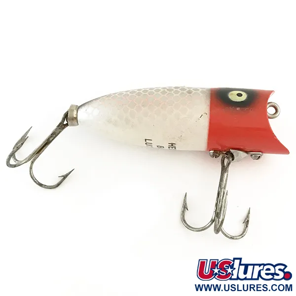 Heddon Baby Lucky 13 Oberflächenköder, Rot/Weiß/Silber, 9g, #6550