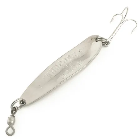 Luhr Jensen Krocodile Die #4 Blinker, Nickel/Rot, 17g, Weitwurf, #6554