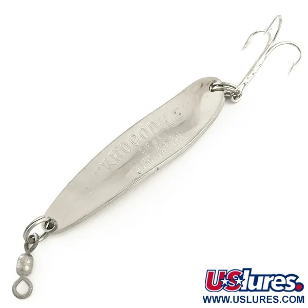 Luhr Jensen Krocodile Die #4 Blinker, Nickel/Rot, 17g, Weitwurf, #6554