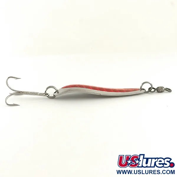Luhr Jensen Krocodile Die #4 Blinker, Nickel/Rot, 17g, Weitwurf, #6554