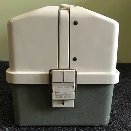 Plano 8600 Vintage Angelkoffer, Weiß/Grau, 6 Etagen, #6574