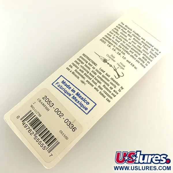 Luhr Jensen Fire Max Miracle 2 UV Spinner, Orange, 7g, Kammer, #6580