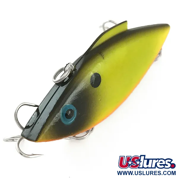 Bill Lewis Rat-L-Trap UV Lipless Crankbait, Gelb/Orange/Schwarz, 14g, #6587
