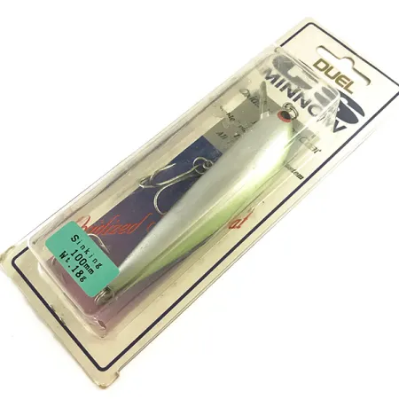 Yo-Zuri Duel CS Minnow Sinkend, Silber / Grün, 18g, Rassel, #6589