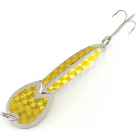 Glen Evans Loco 4 Blinker, Nickel/Gold-Hologramm, 23g, Vintage, #6600