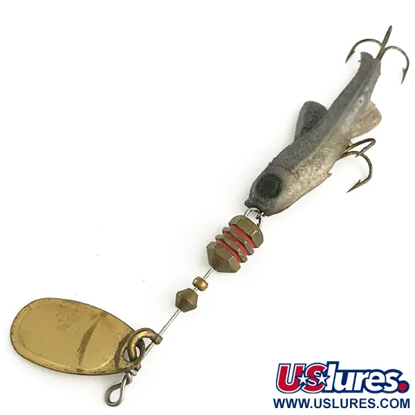 Mepps Comet Mino 1 Spinner, Gold, 4,5g, Gummifisch-Körper, #6605