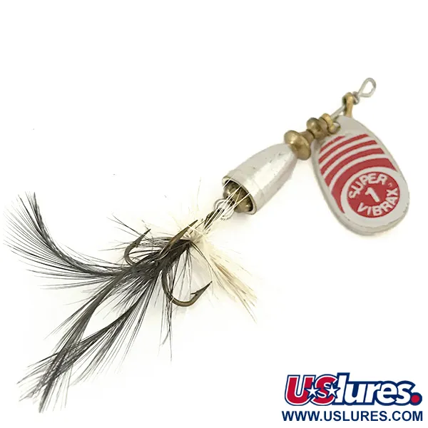 Blue Fox Super Vibrax 1 Spinner, Silber, 4g, Federdrilling, #6644